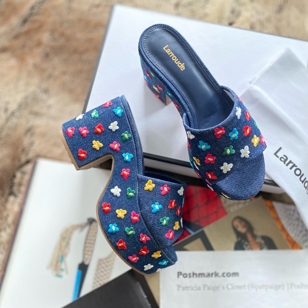 Anthropologie x Larroudé Miso Platform Sandal - Picture 5 of 13